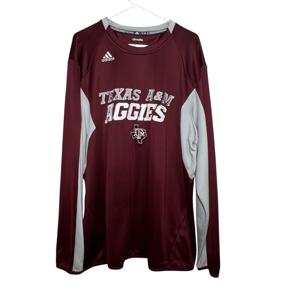 Adidas Texas A&M Aggies Shirt Men’s Size XL Maroon Long Sleeve Pullover Maroon